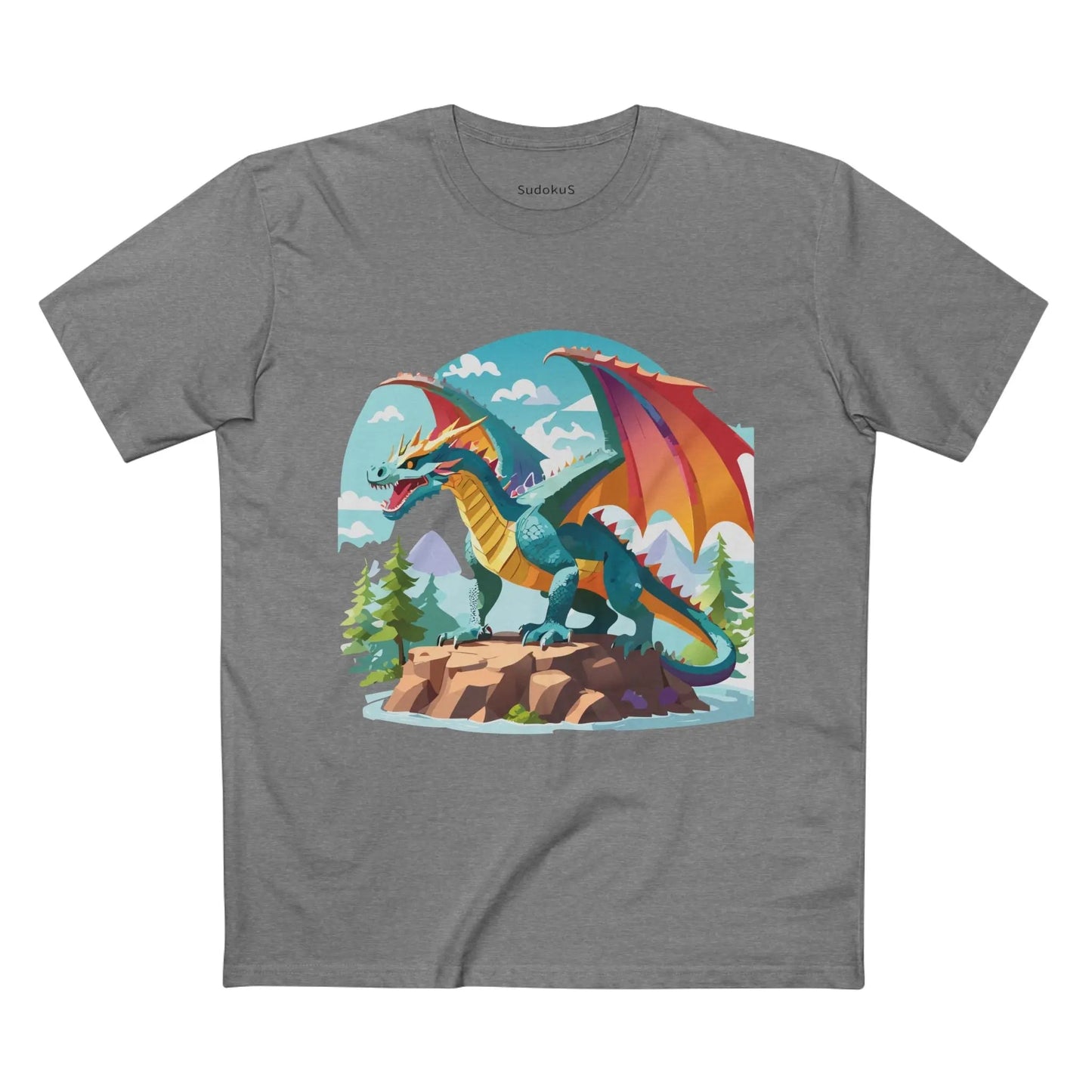 Dragon Graphic Unisex 100 Cotton Staple Tee 29