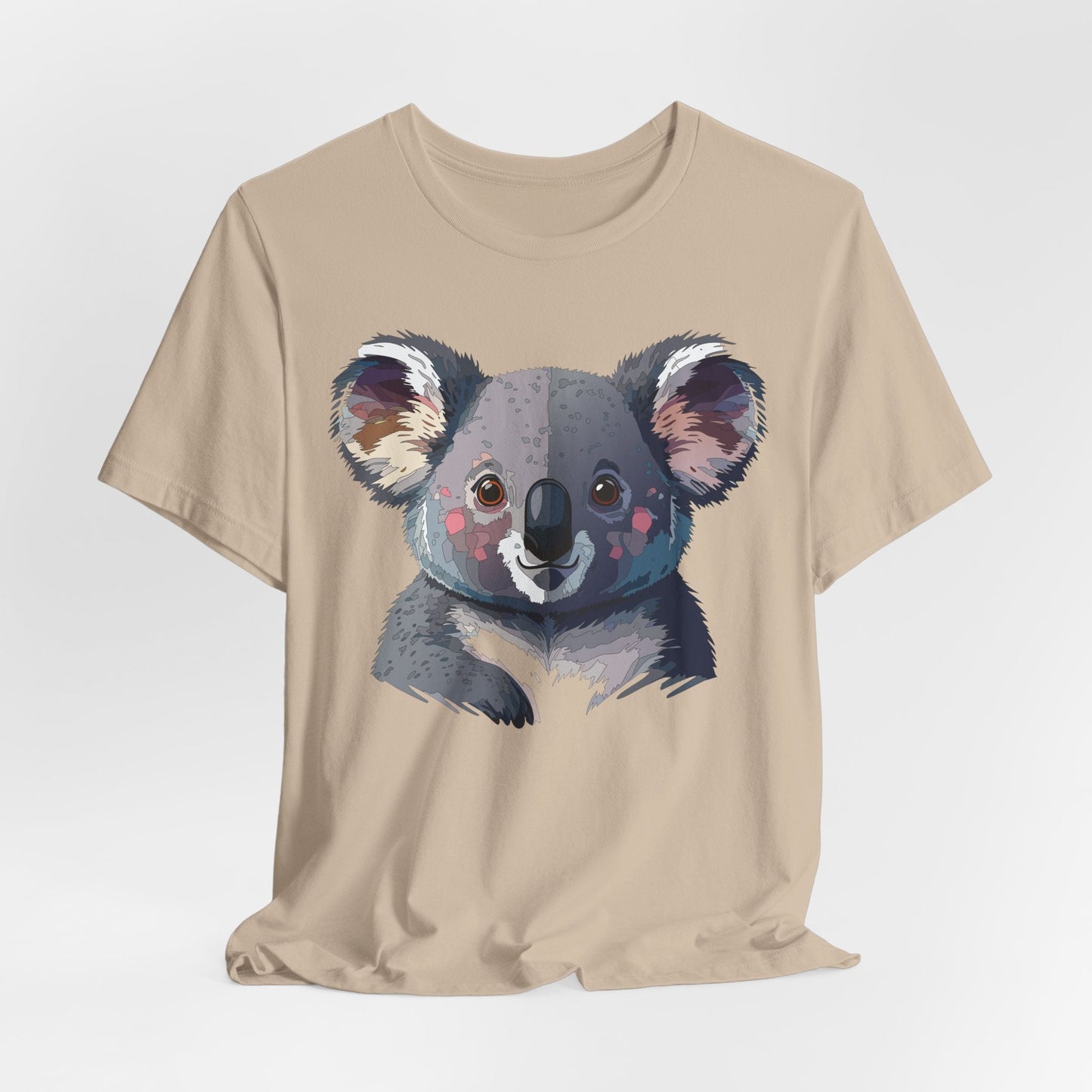 Unisex Animal Shirt With Animal Art Design Tee Wild Animals Short Sleeve Jersey Cotton