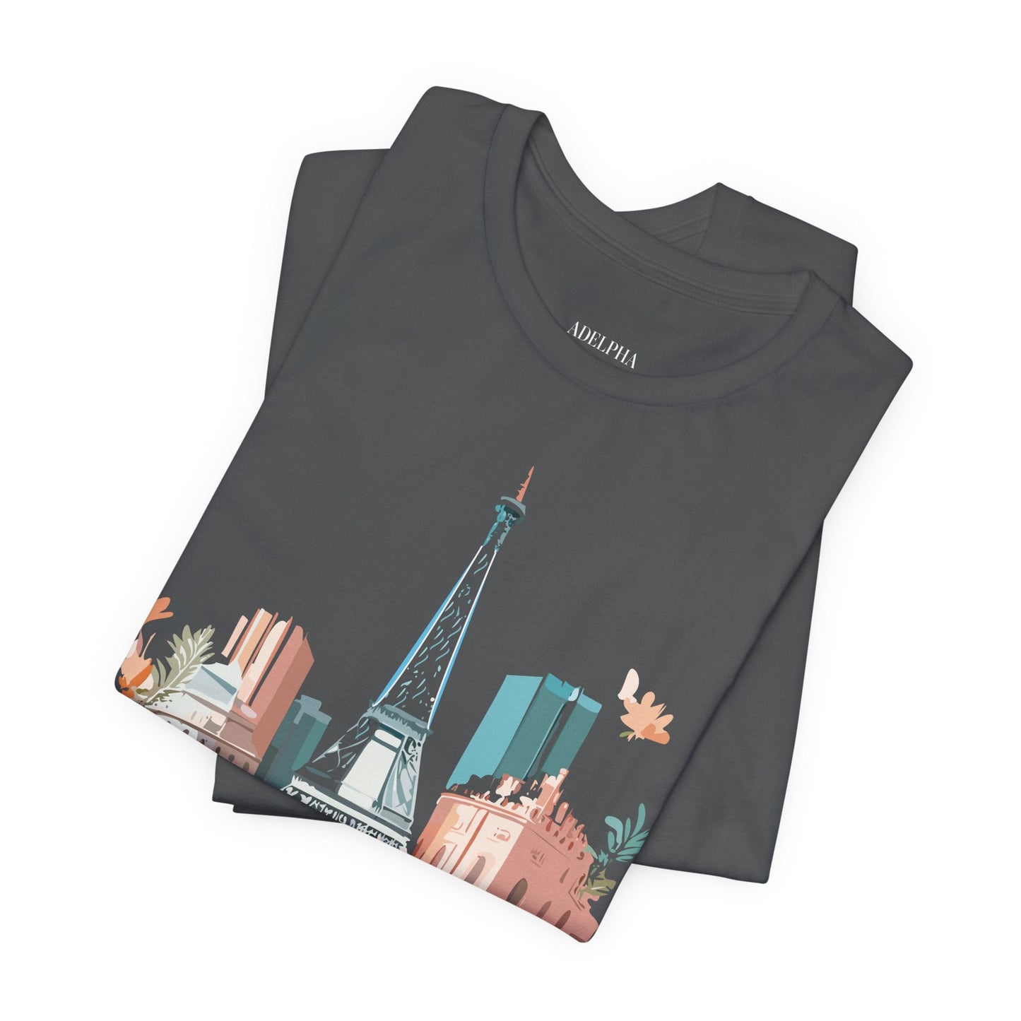 Paris Tourist Shirt Unisex Graphic Tee With Vintage Inspired Artwork By Adelpha Collection
