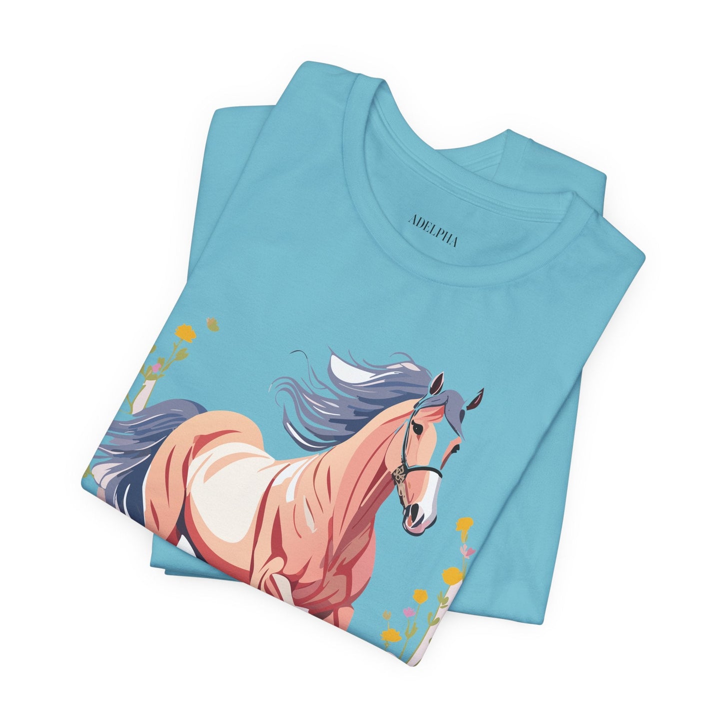 Horse Graphic Unisex 100 Cotton Vintage Animal Art T-Shirt 9