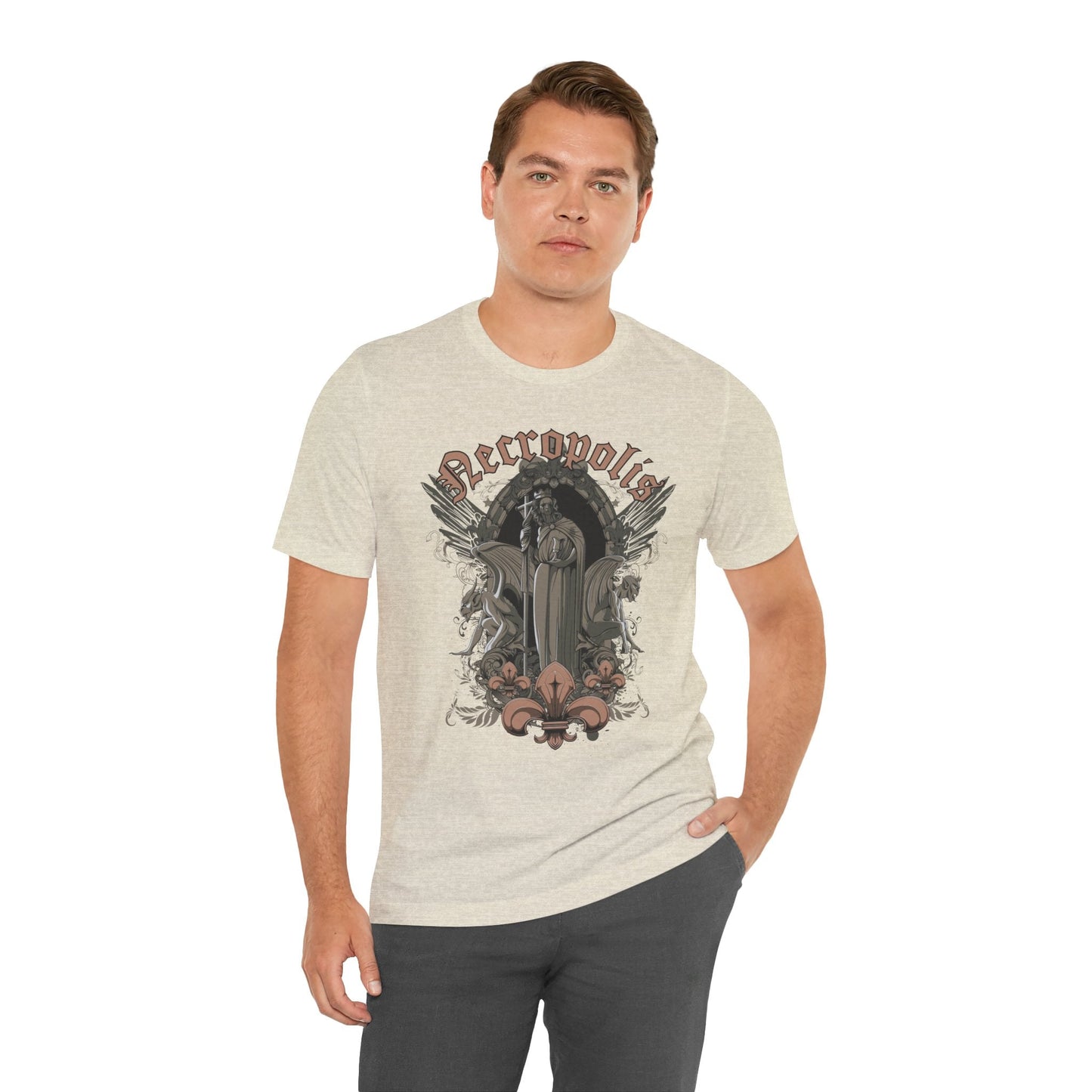 Gothic Skull Graphic Unisex Cotton T-Shirt r7