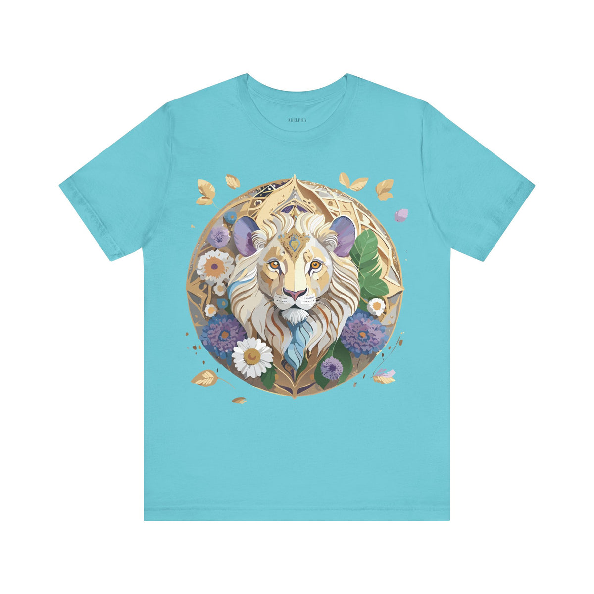 Medallion Graphic Unisex Cotton Bella+Canvas Tee with Art Design d38