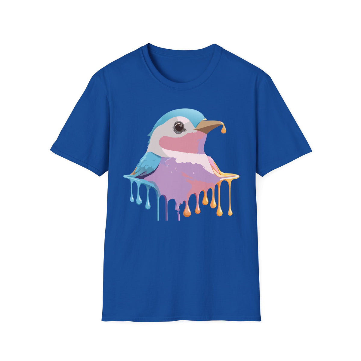 Colorful Dripping Kookaburra T-Shirt | Watercolor Bird Illustration