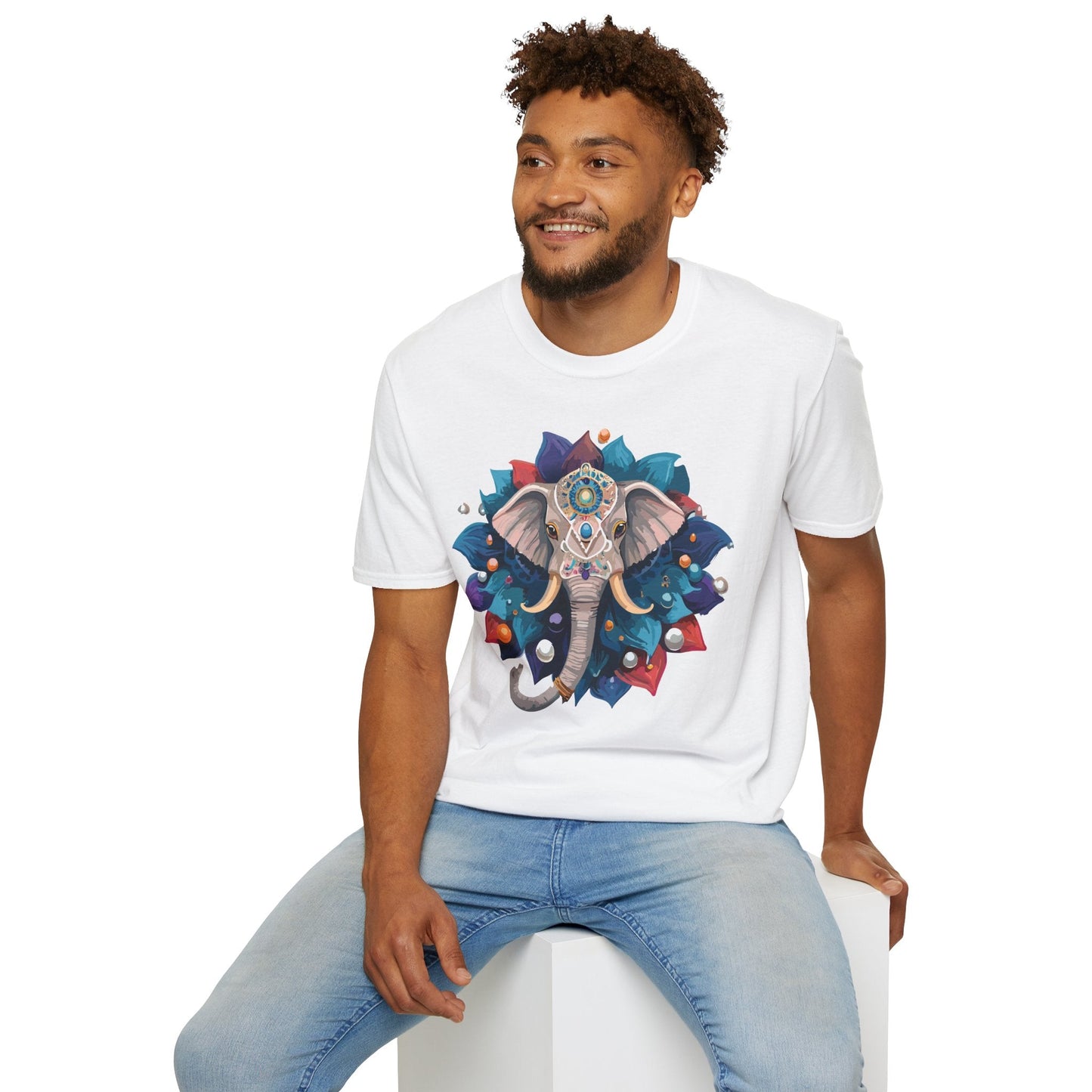 Elephant T Shirt Unisex Softstyle 64000 Short Sleeve Cotton Tee Comfortable Everyday Wear