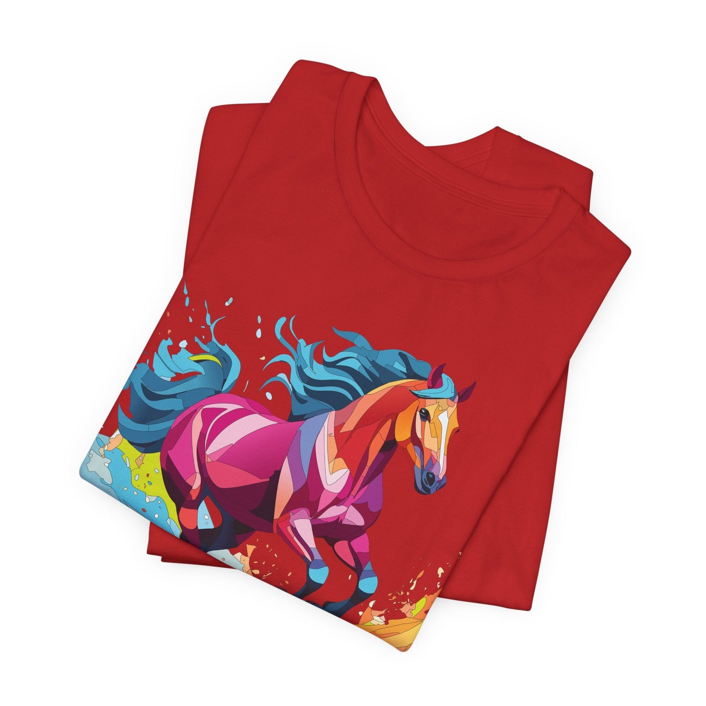 Unisex Animal Tee Shirt With Wild Animals Art Design Short Sleeve Casual Wear Everyday