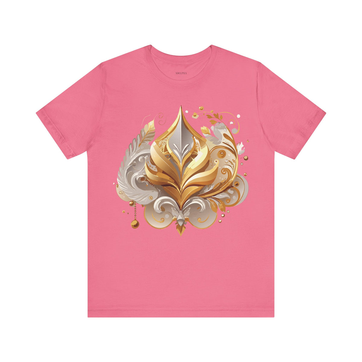 Jewelry Graphic Unisex Cotton Bella+Canvas Tee with Gemstones Art Design m31