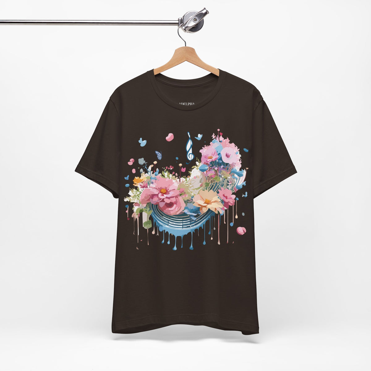 Music Graphic Unisex Cotton Bella+Canvas Tee with Art Design m88
