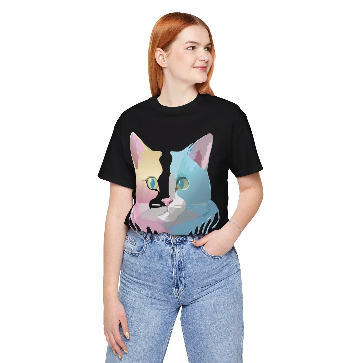 Cat Graphic Tee Unisex Vintage Inspired Shirt By Adelpha Limited Edition