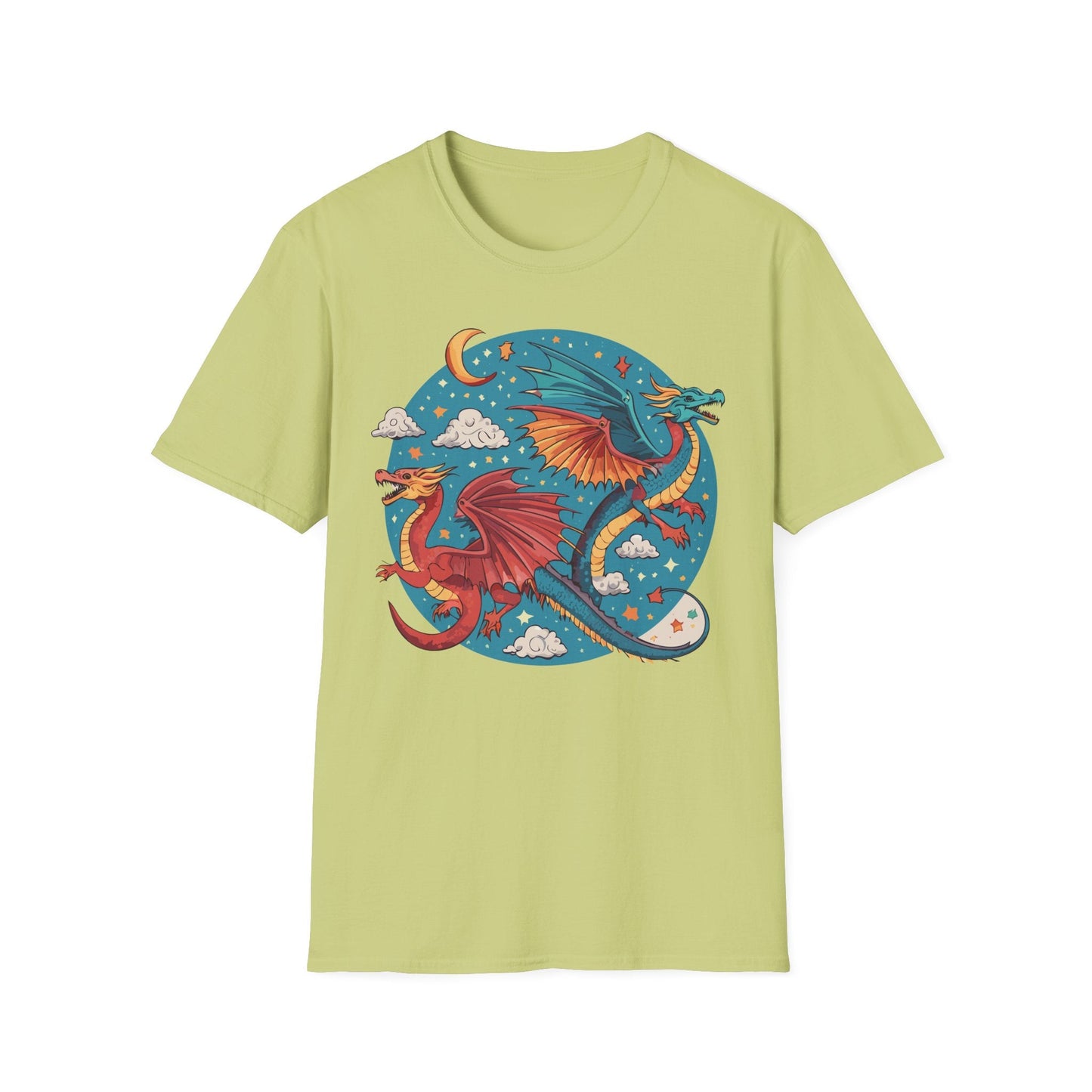 Dragon Graphic Unisex 100 Cotton Tee with Animal Artwork Design 16