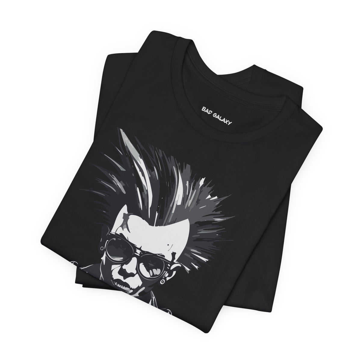 Punk Rock Graphic Unisex Cotton Bella+Canvas Tee with Art Design b40