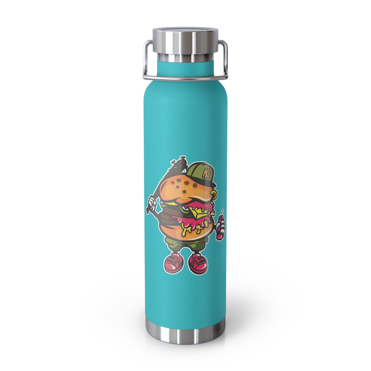 22oz Copper Insulated Water Bottle with Cartoon Design - CV10