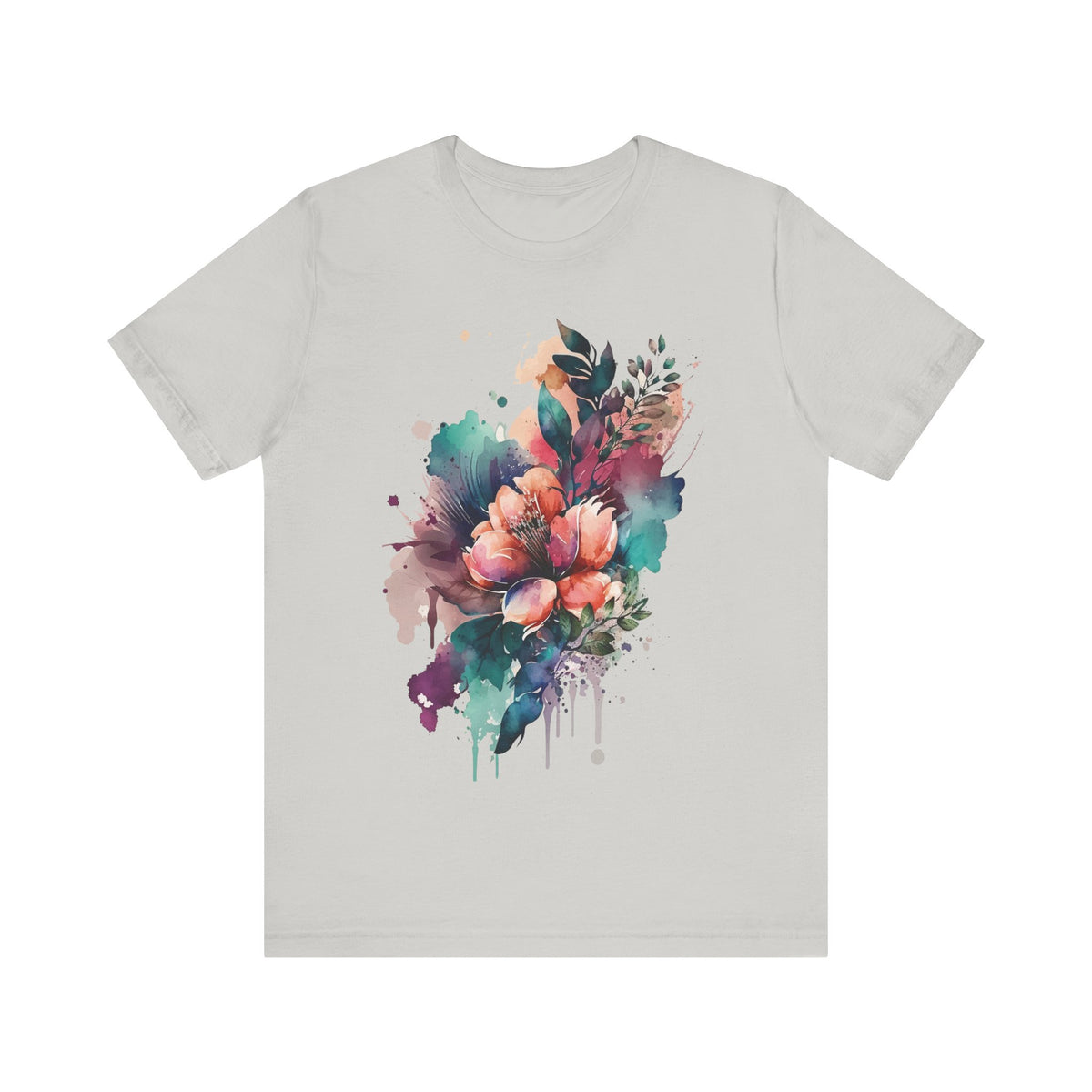 Floral Graphic Tee Shirt - Bella+Canvas Unisex 100 Cotton 57
