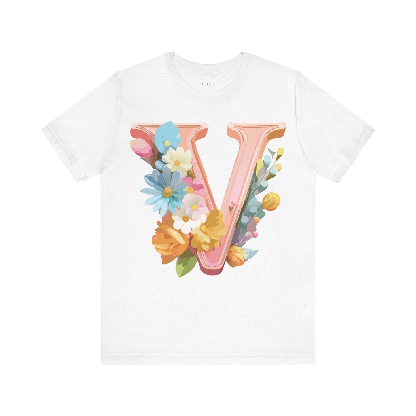 Letter V Shirt Unisex Graphic Tee With Vintage Inspired Artwork From Adelpha Official Edition