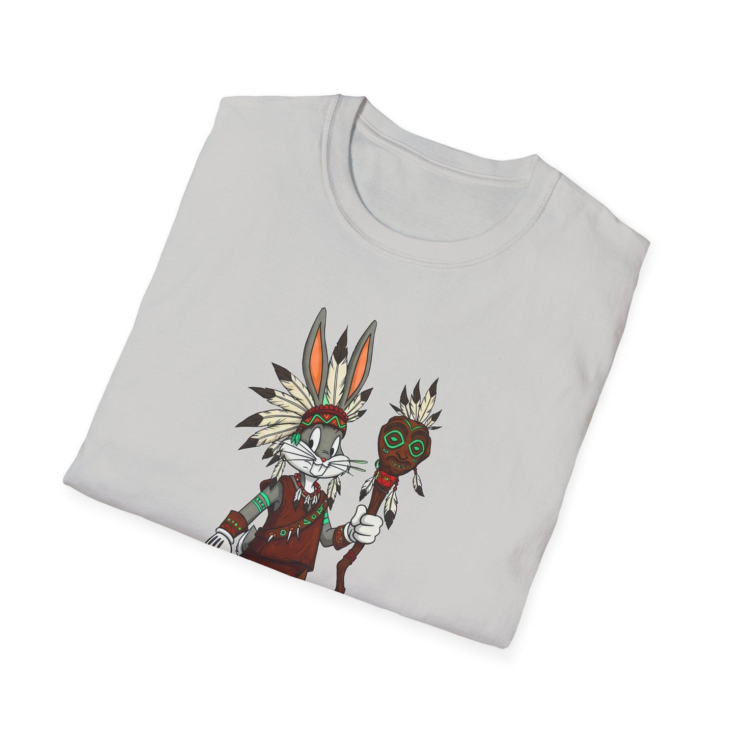 Bugs Bunny T Shirt Unisex Cartoon Character Design Gildan Softstyle 64000 Tee All Sizes