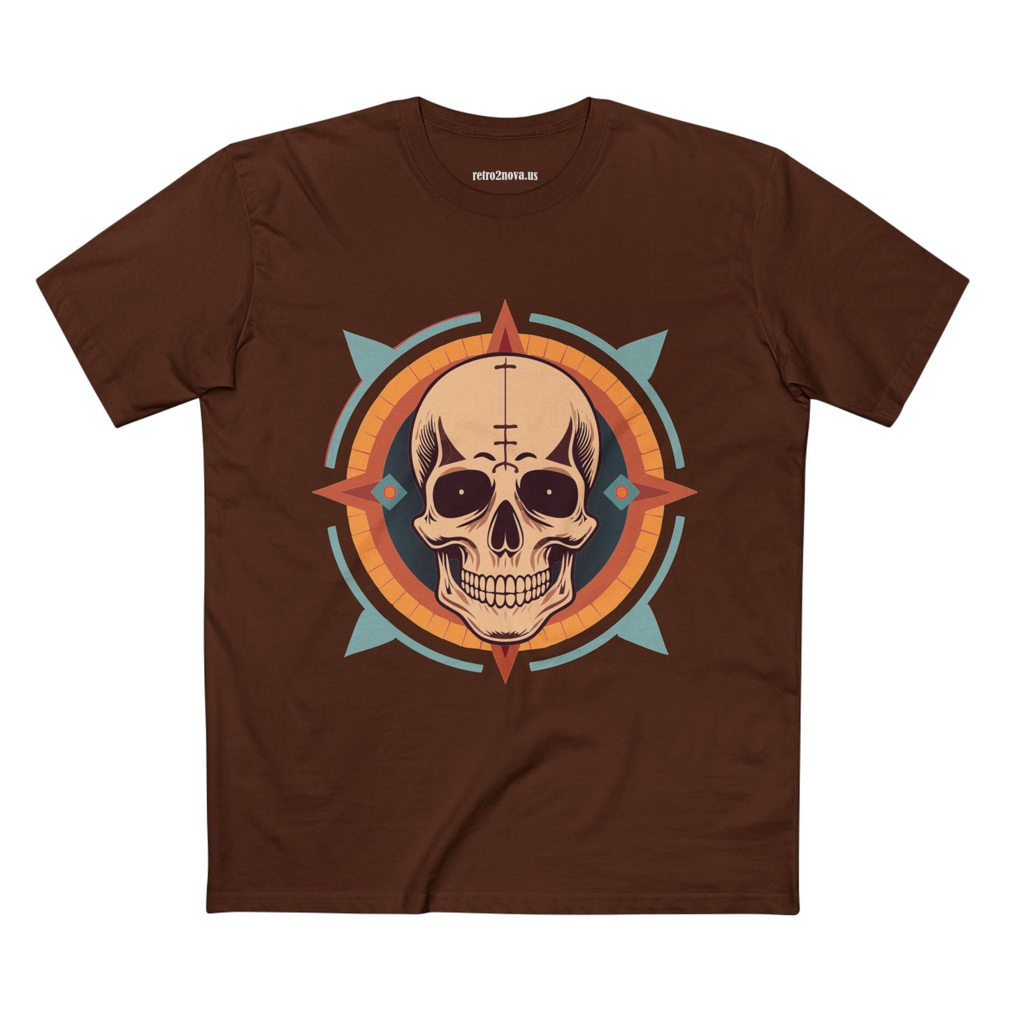 Skull Shirt Unisex Premium Cotton Tee With Original Art Design From Retro2Nova Collection