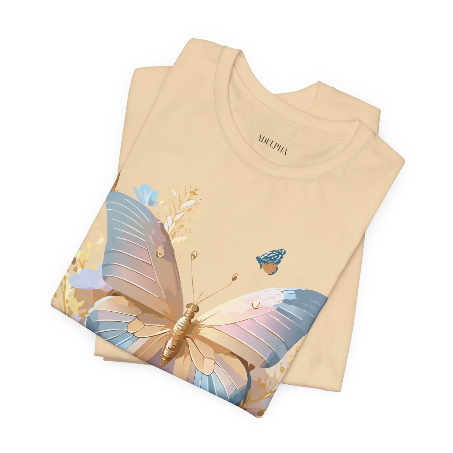 Butterfly Graphic Tee By Adelpha Vintage Inspired Unisex Short Sleeve