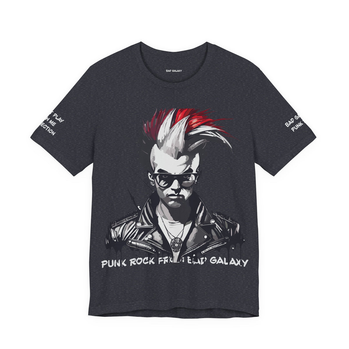 Punk Rock Graphic Unisex Cotton Bella+Canvas Tee with Art Design b26