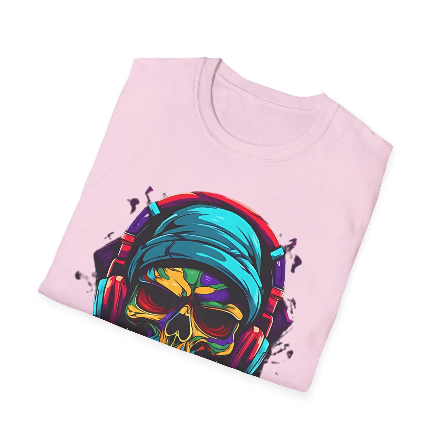 Skull Graphic Unisex Cotton T-shirt with Skeleton Artwork Design 24