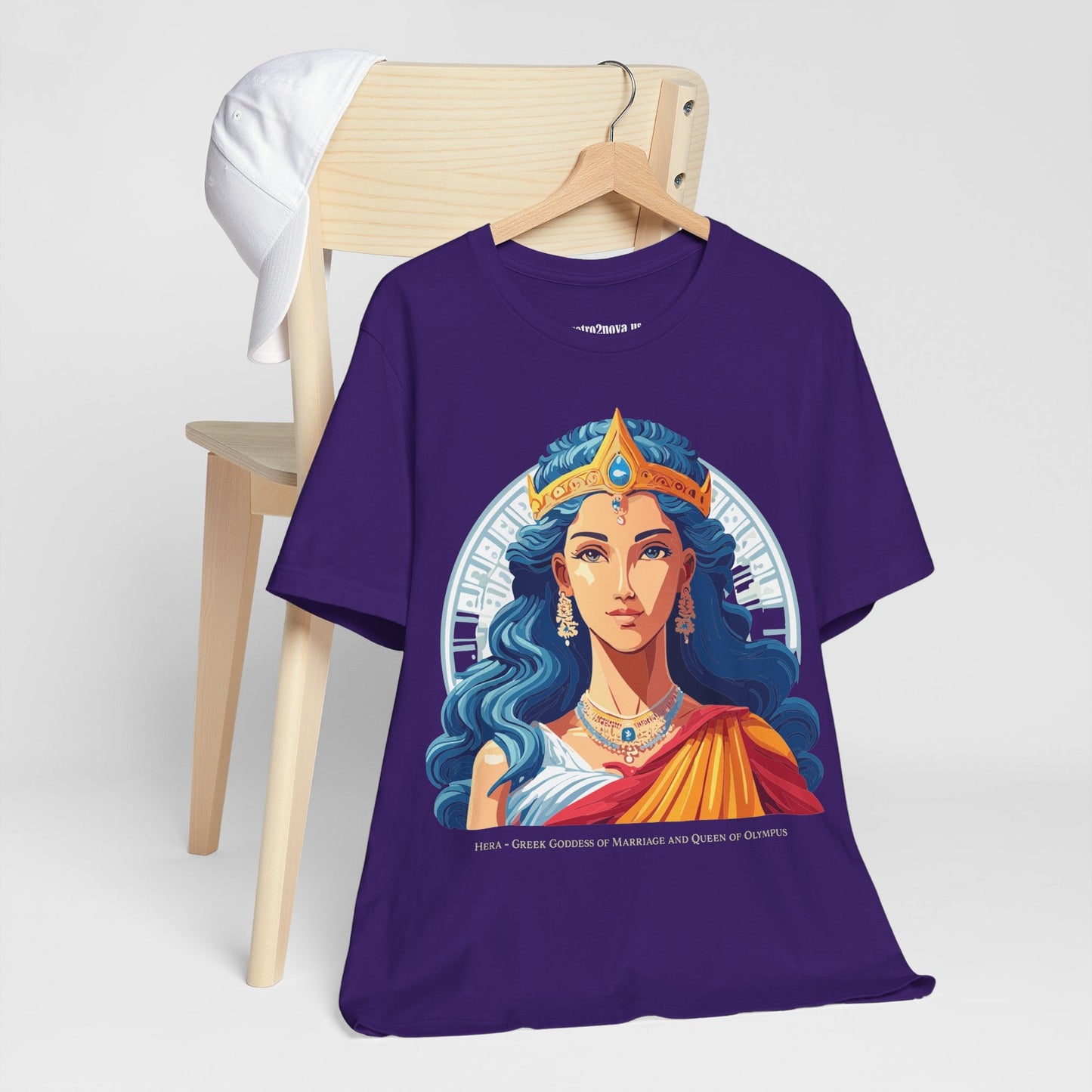 Hera Goddess Shirt Unisex Graphic Cotton Tee With Original Retro2Nova Artwork Soft Vintage Inspired