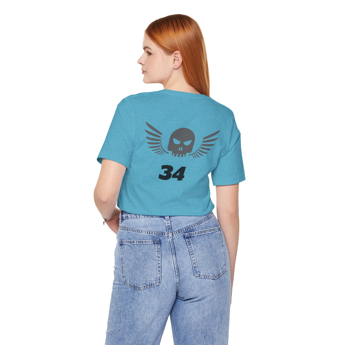 Unisex Cotton Tee Shirt with Skull