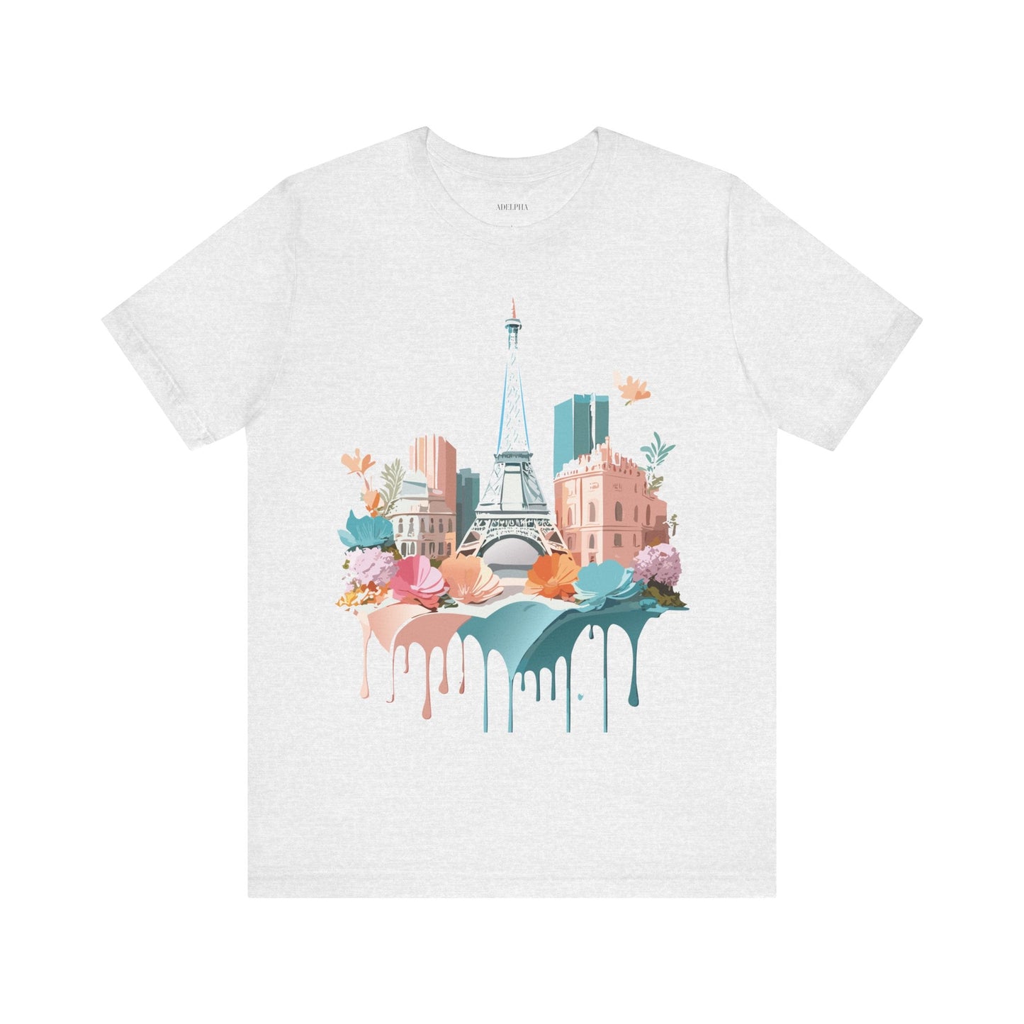 Paris Vintage Inspired Graphic Tee Unisex Short Sleeve Shirt Adelpha Artwork Studio