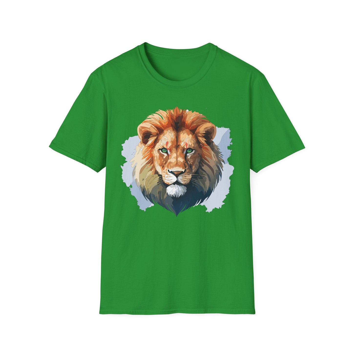 Lion Shirt Unisex Animal Tee Softstyle Gildan 64000 100 Percent Ring Spun Cotton