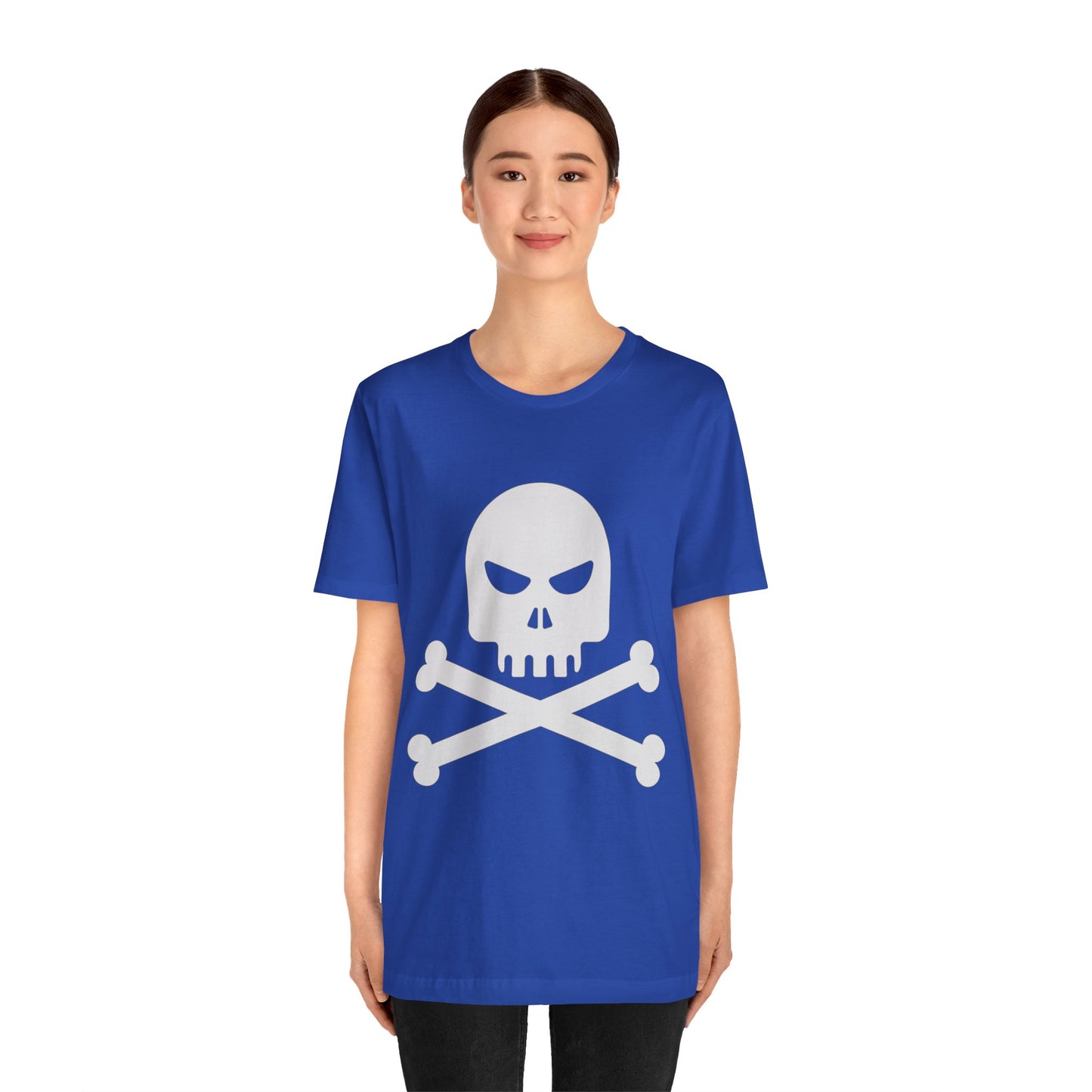 Unisex Cotton Tee Shirt with Skull