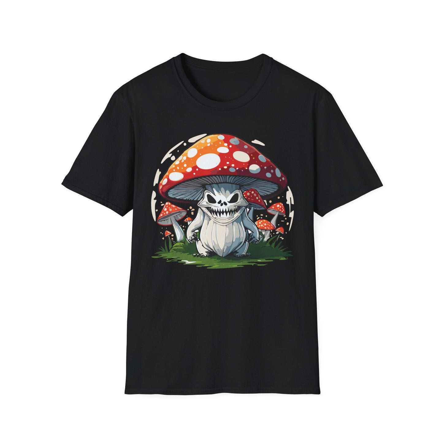 Mashroom Tee Shirt Unisex Softstyle 64000 100 Percent Ring Spun Cotton Funny Mashroom Fungus Design