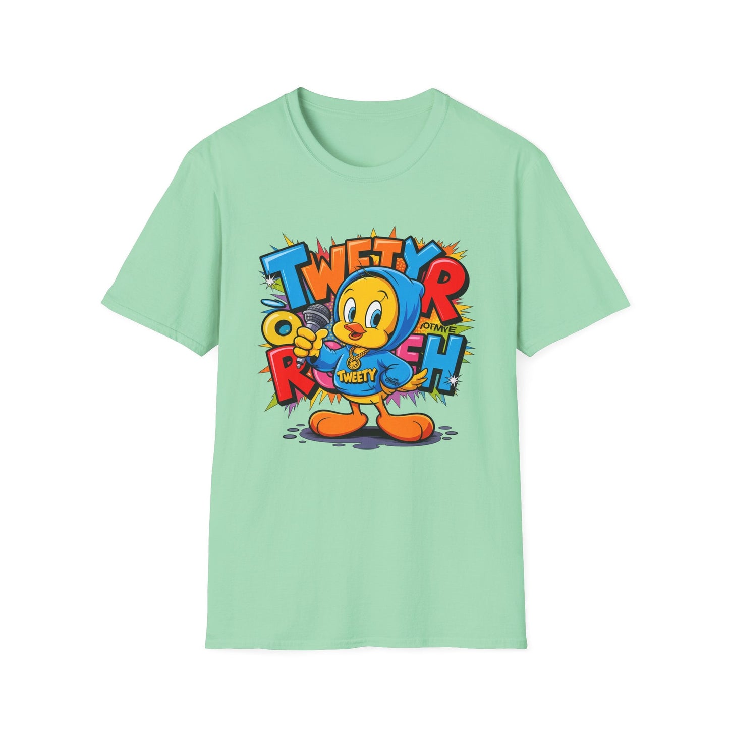 Cartoon T Shirt With Animation Funny Animals Tee Unisex Gildan Softstyle 64000 Pro
