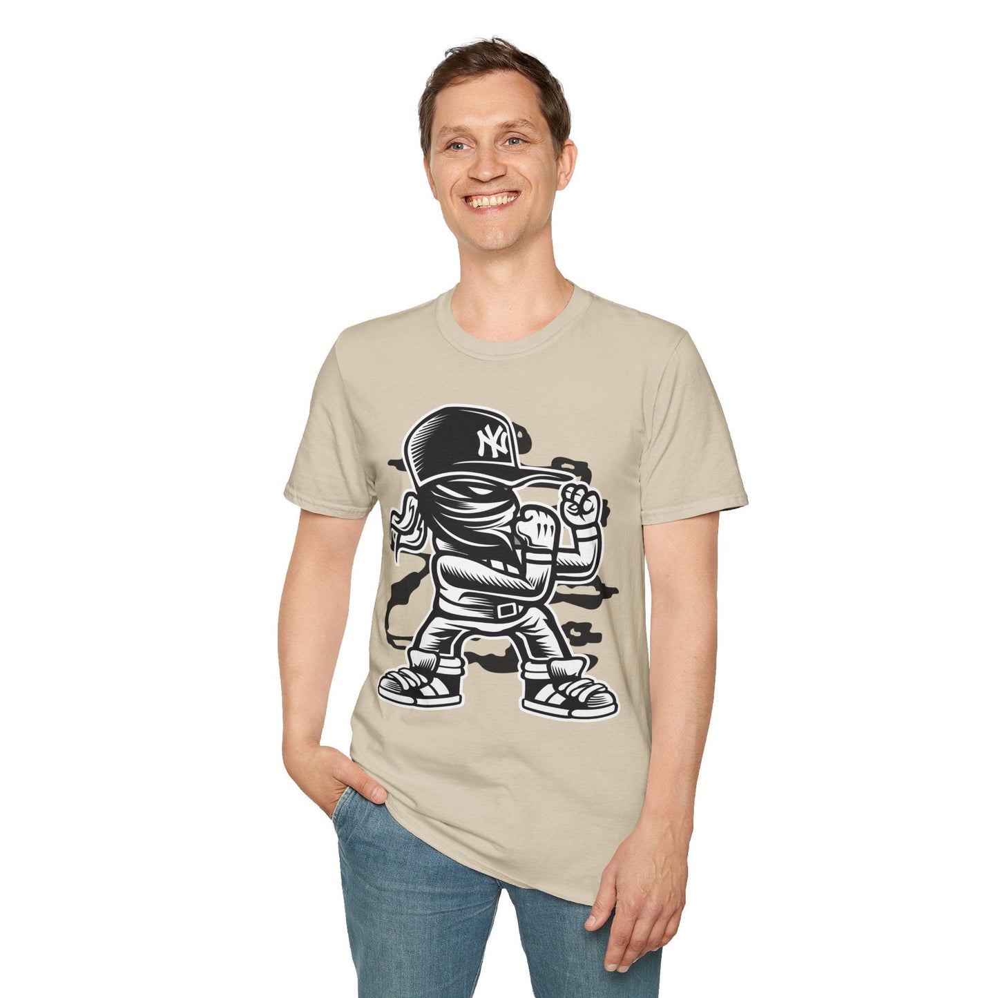 Cartoon T Shirt Animation T Shirt Funny Tee Shirt Unisex Softstyle Cotton Tee Gildan 64000