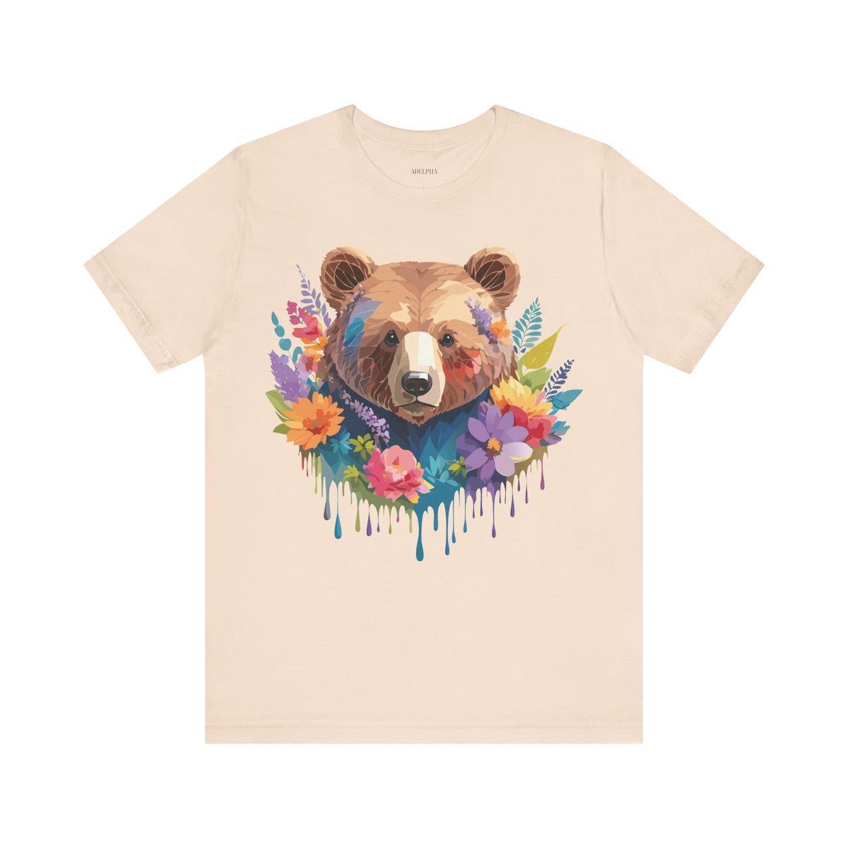 Bear Graphic Design Tee Bella+Canvas Unisex 100 Cotton Tee Shirt a120