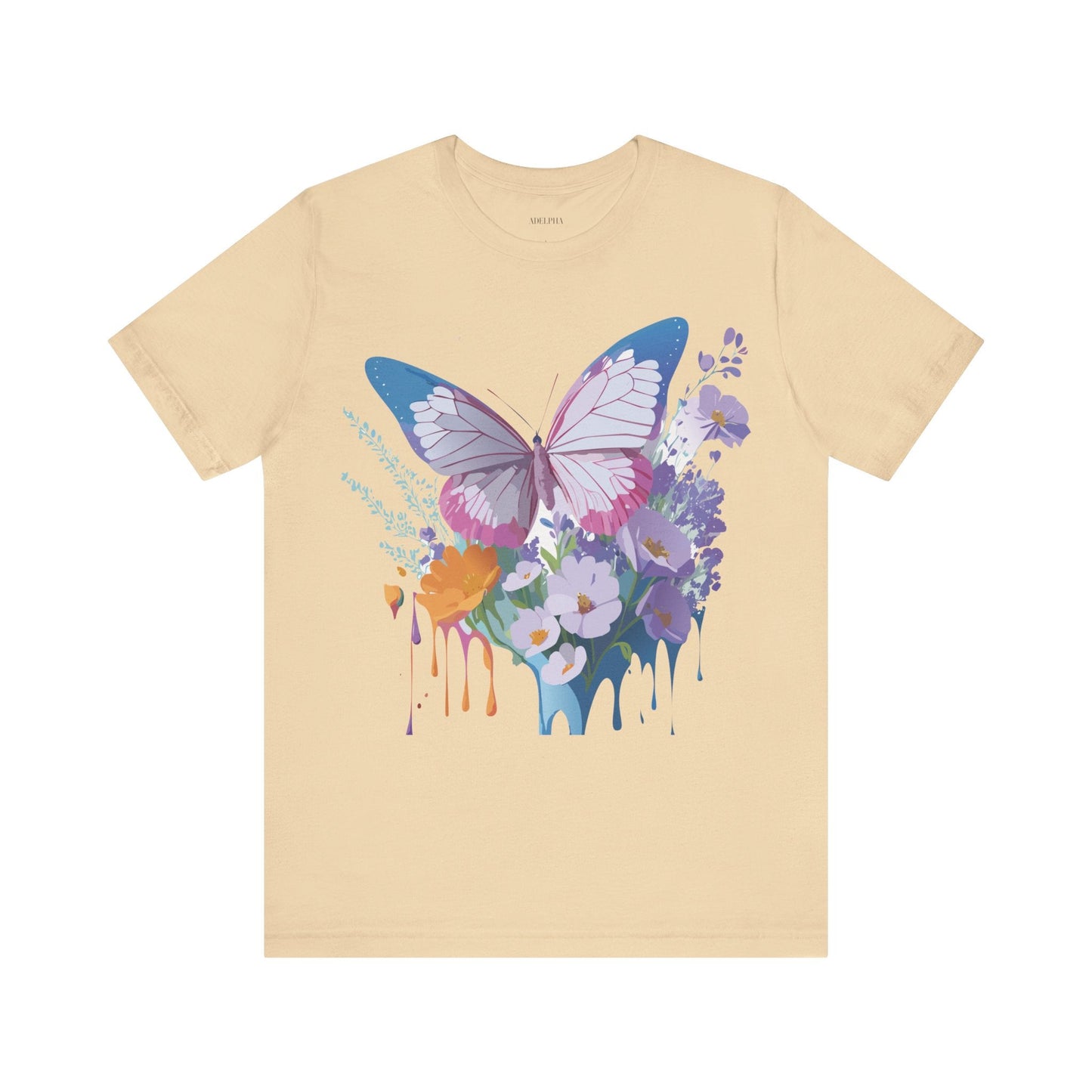 Unisex Butterfly Graphic Tee Adelpha Art Design Vintage Inspired Jersey Tee