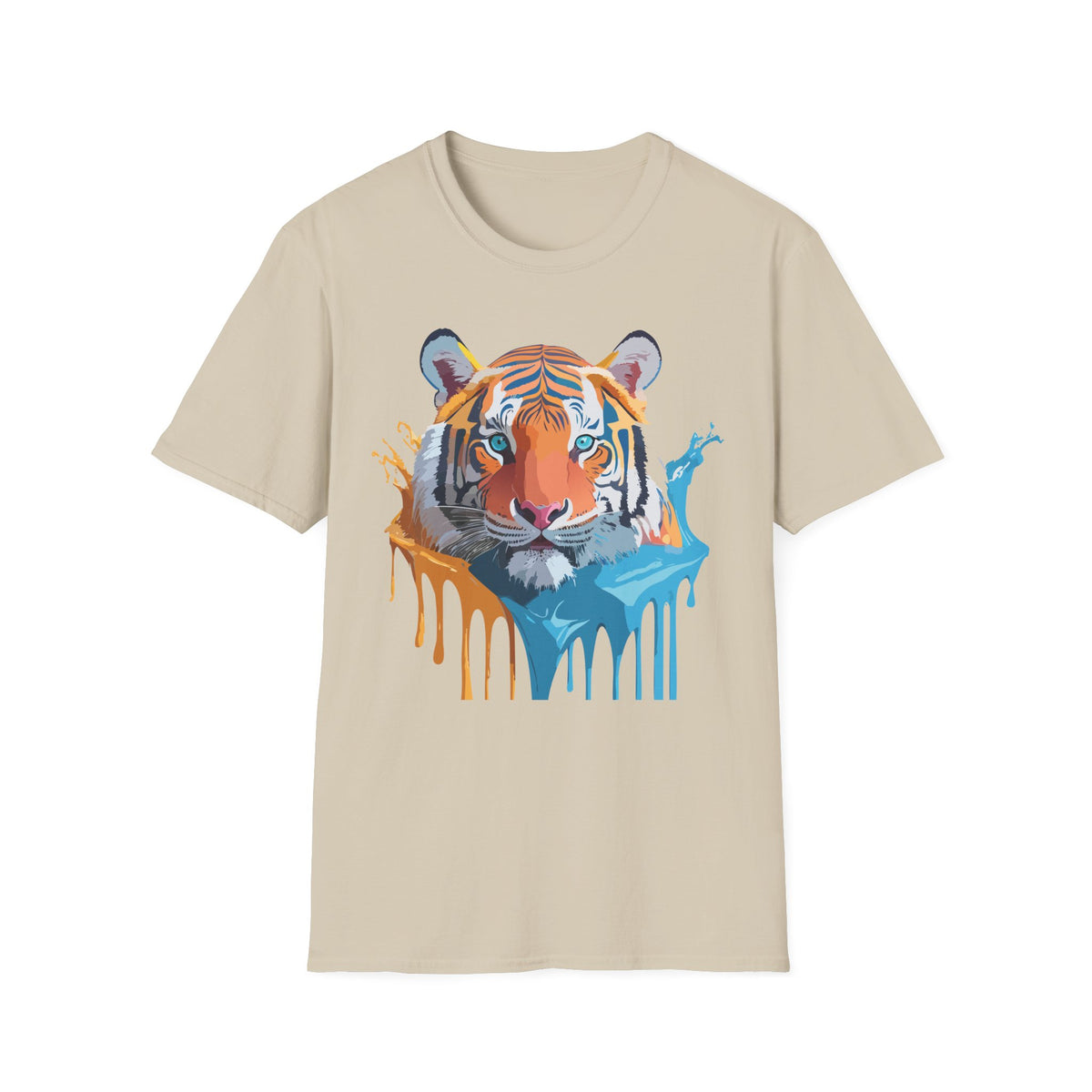 Colorful Drip Tiger Shirt | T-Shirt