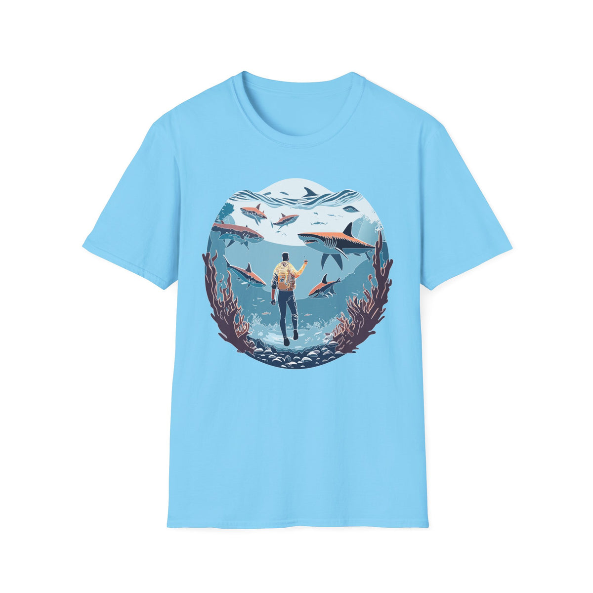 Ocean U boat Graphic Tee Gildan Unisex 100 Cotton Tee Shirt c34