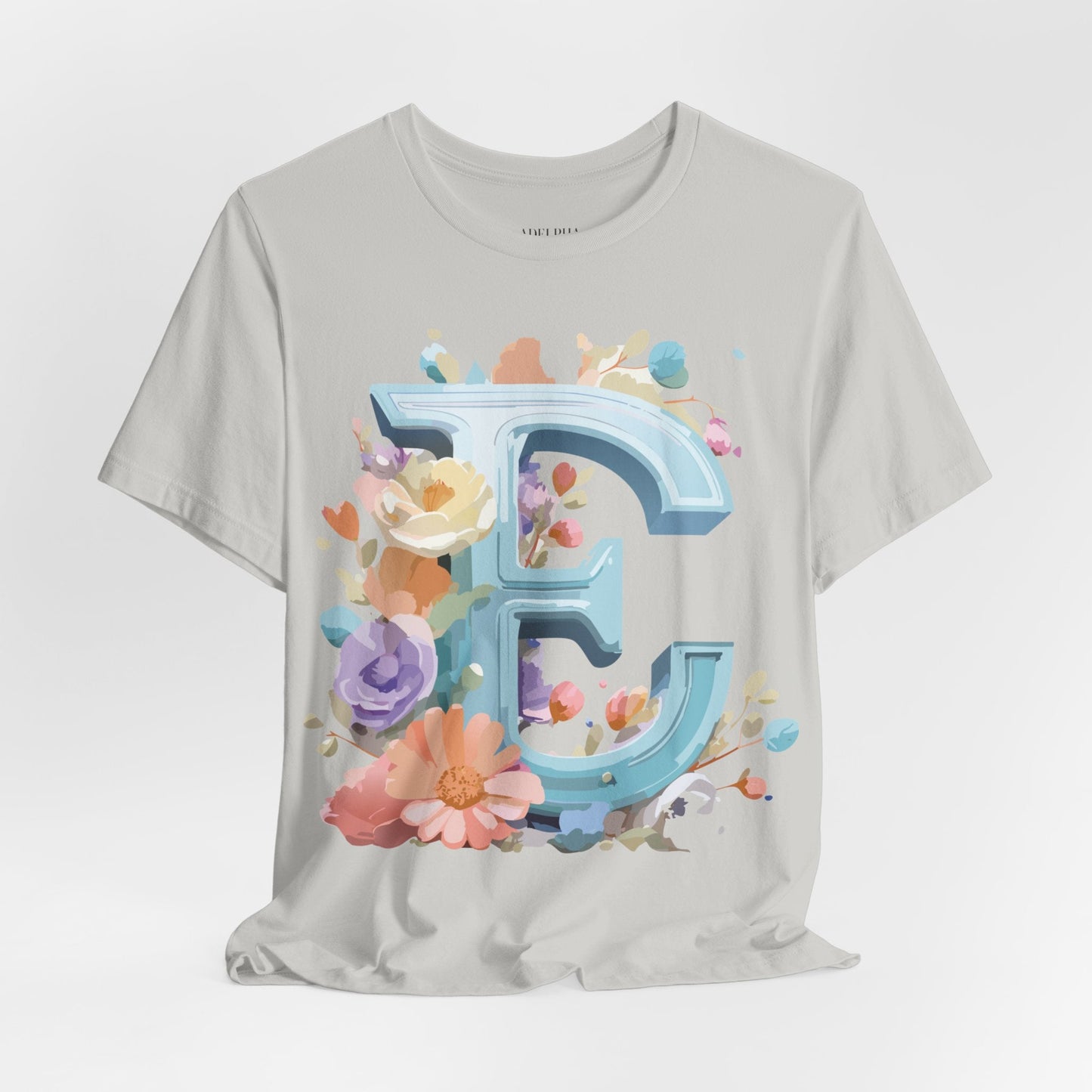 Unisex Letter E  Graphic Tee Featuring Vintage Inspired Artwork Collection