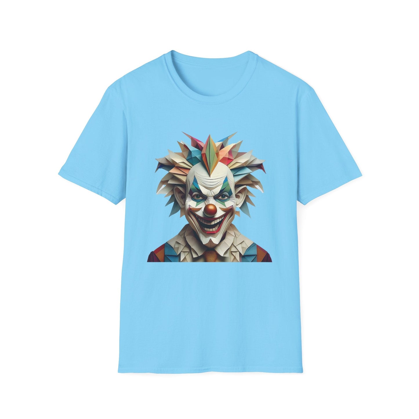 Clown Shirt Unisex Funny Circus Tee Gildan Softstyle 64000 Short Sleeve Cotton Tee