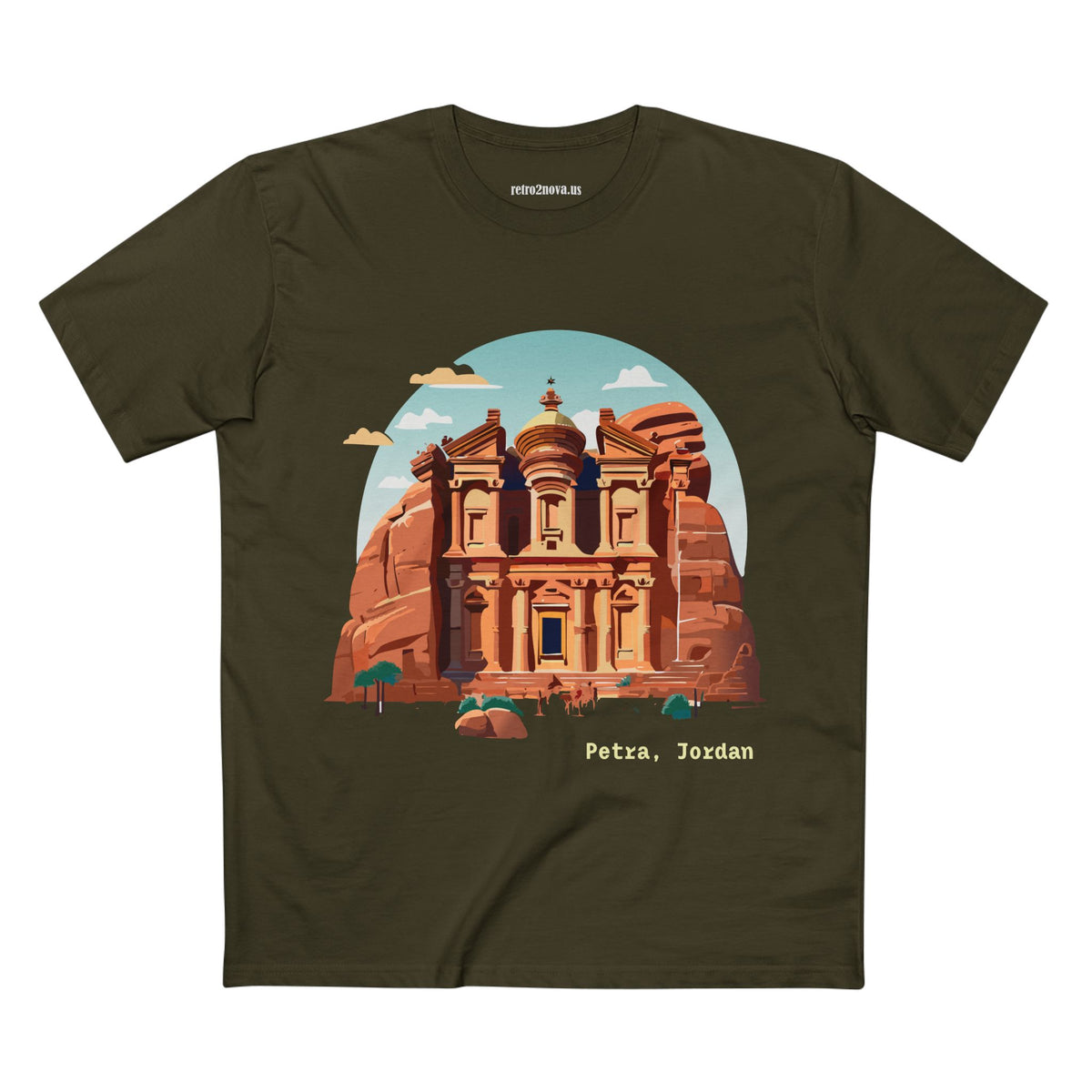 Petra Jordan illustration T-Shirt | Travel souvenir tee