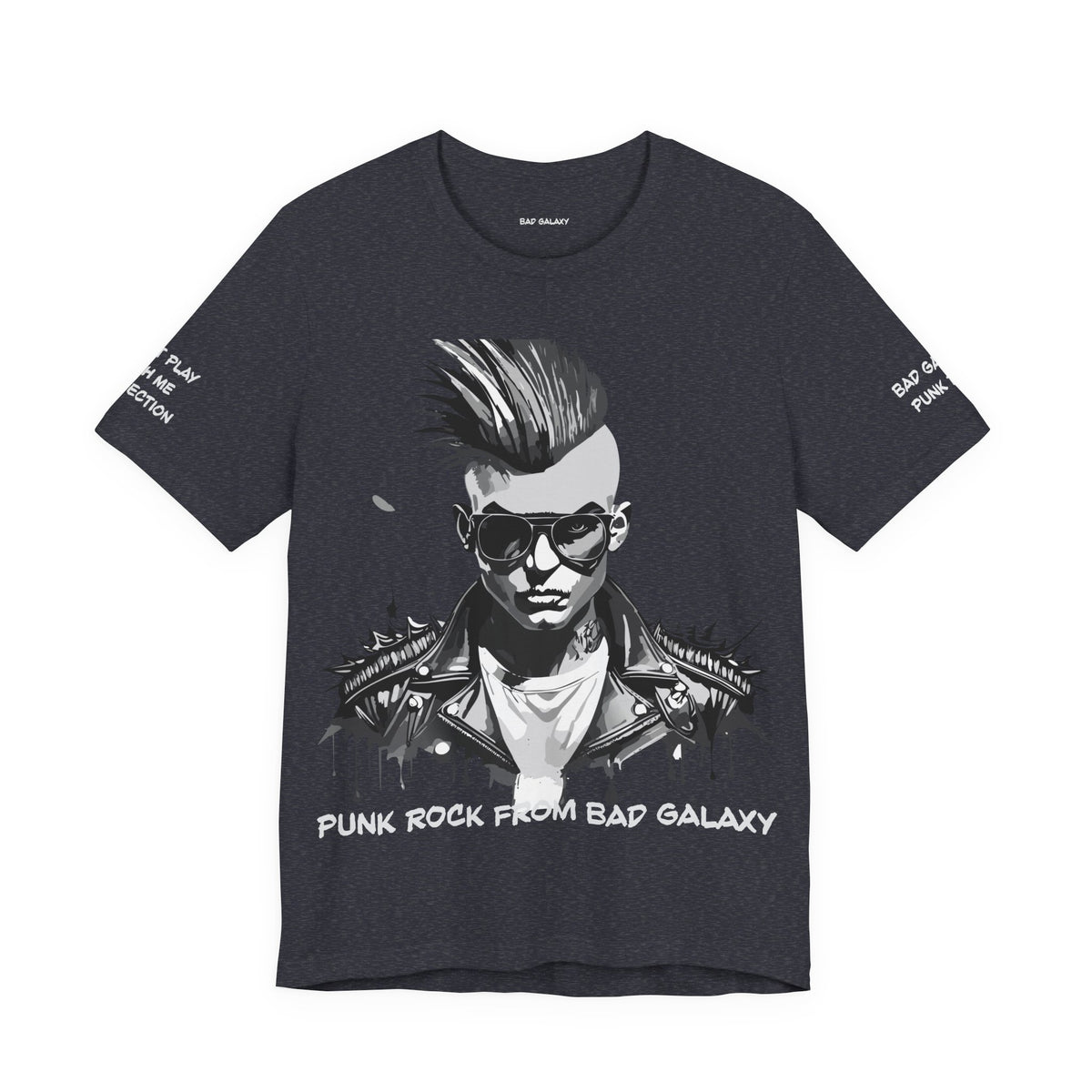 Punk Rock Graphic Unisex Cotton Bella+Canvas Tee with Art Design b23