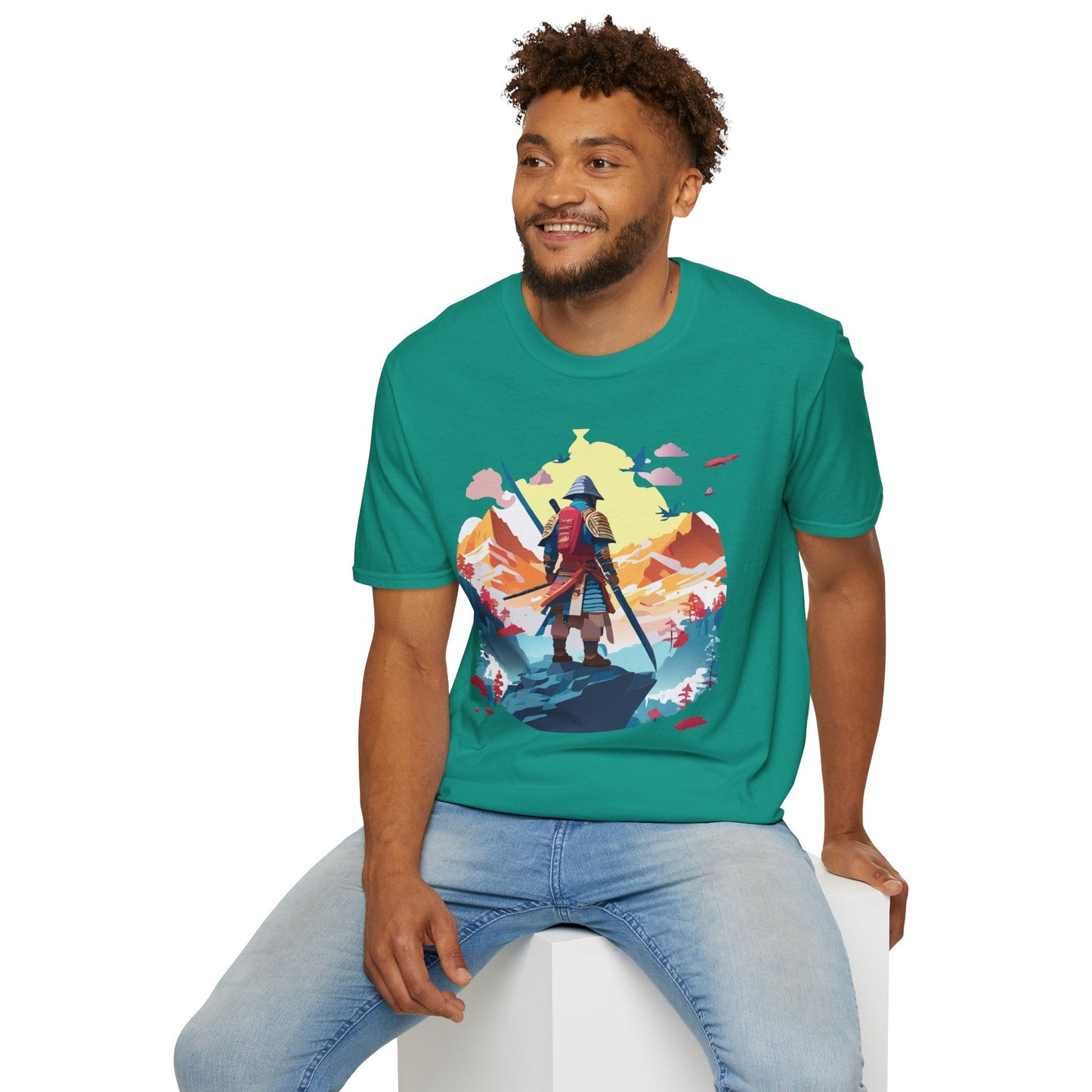Samurai Shirt Unisex T Shirt Gildan Softstyle 64000 Cotton Tee For Everyday Comfort