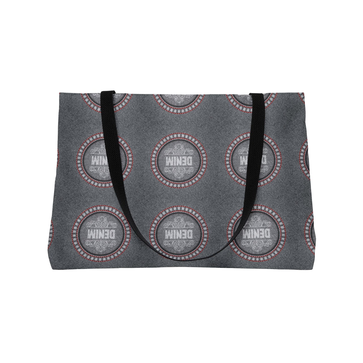 Denim Print Yoga Bag High-Quality 100% Spun Polyester 24x13 Canvas Gym Bag 23