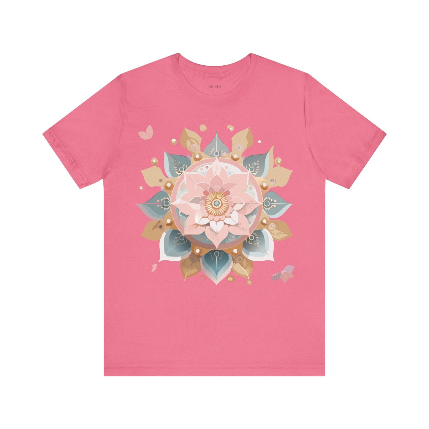 Mandala Shirt Unisex Graphic Tee By Adelpha With Vintage Inspired Artwork Short Sleeve Jersey