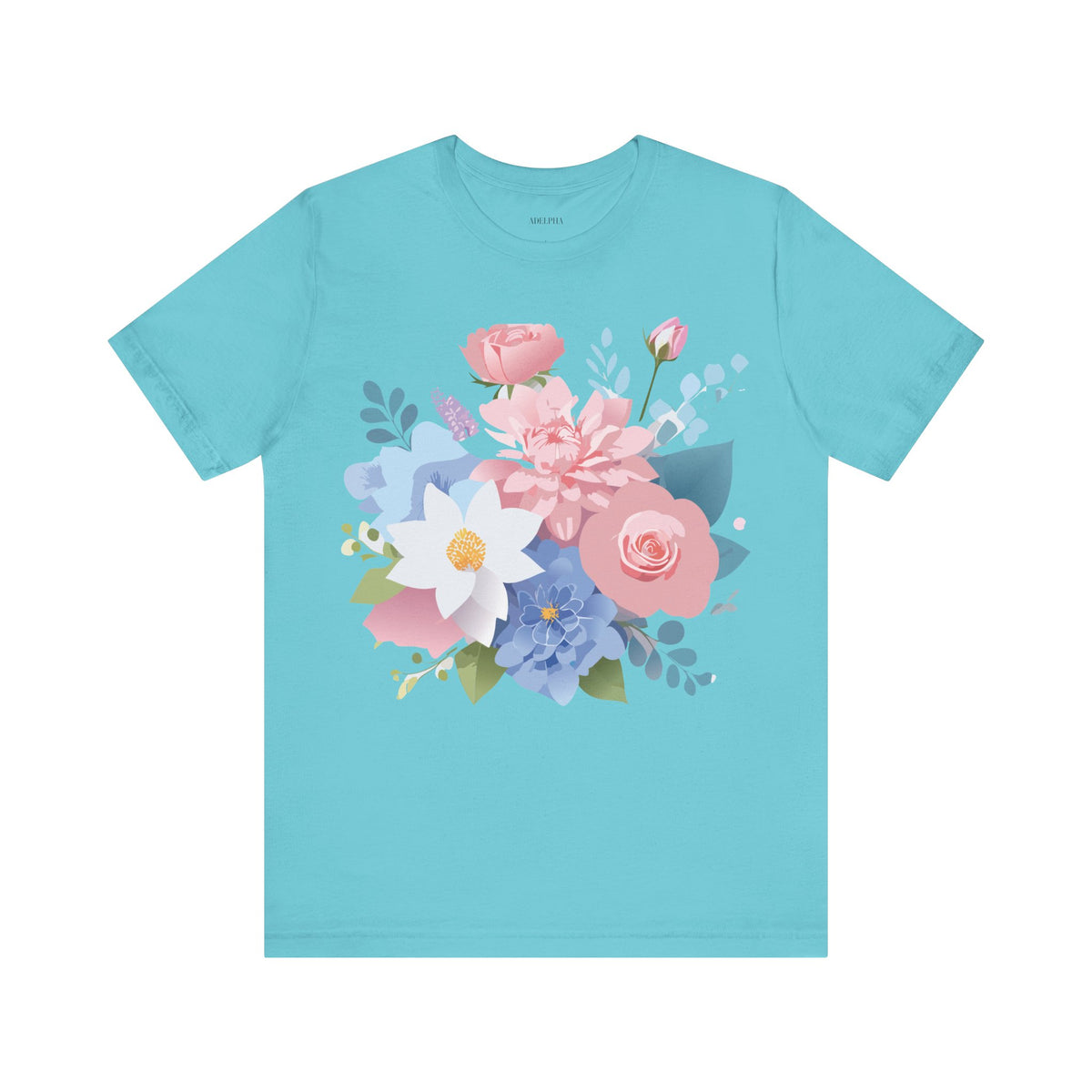 Floral Graphic Tee Shirt - Bella+Canvas Unisex 100 Cotton 31