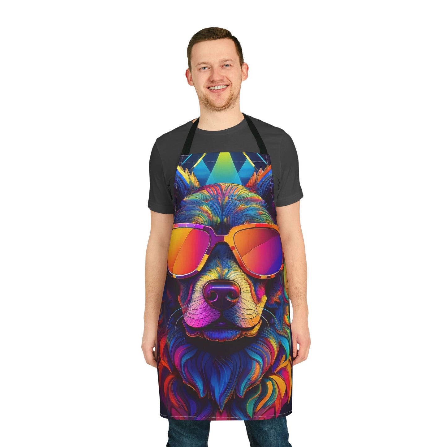 Dog 100% Polyester Stain-resistant 31.5 x 25.6 | Art Print Canvas Apron 5