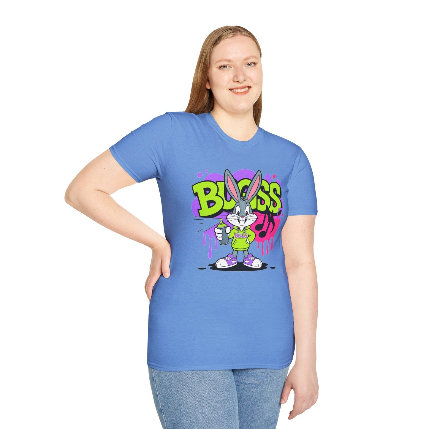 Cartoon T Shirt With Animation Unisex Funny Animals Tee Softstyle Gildan 64000 Apparel