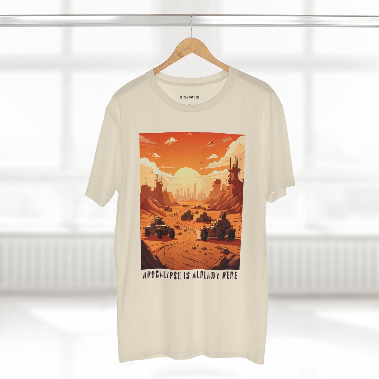 Retro2Nova Cataclysm Doomsday Unisex Premium Cotton Tee With Original Art Design