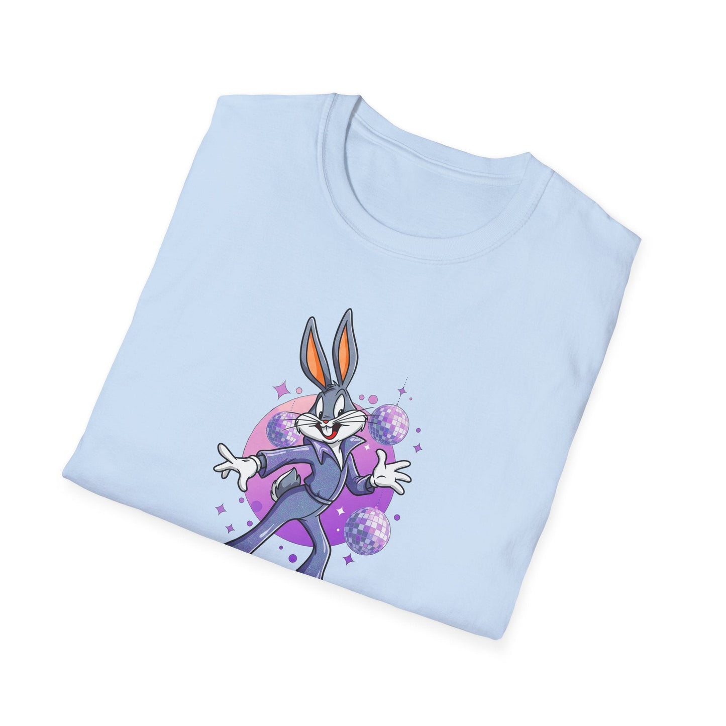 Bugs Bunny Unisex T Shirt Cartoon Animation Tee Gildan Softstyle 64000 Cotton Tee