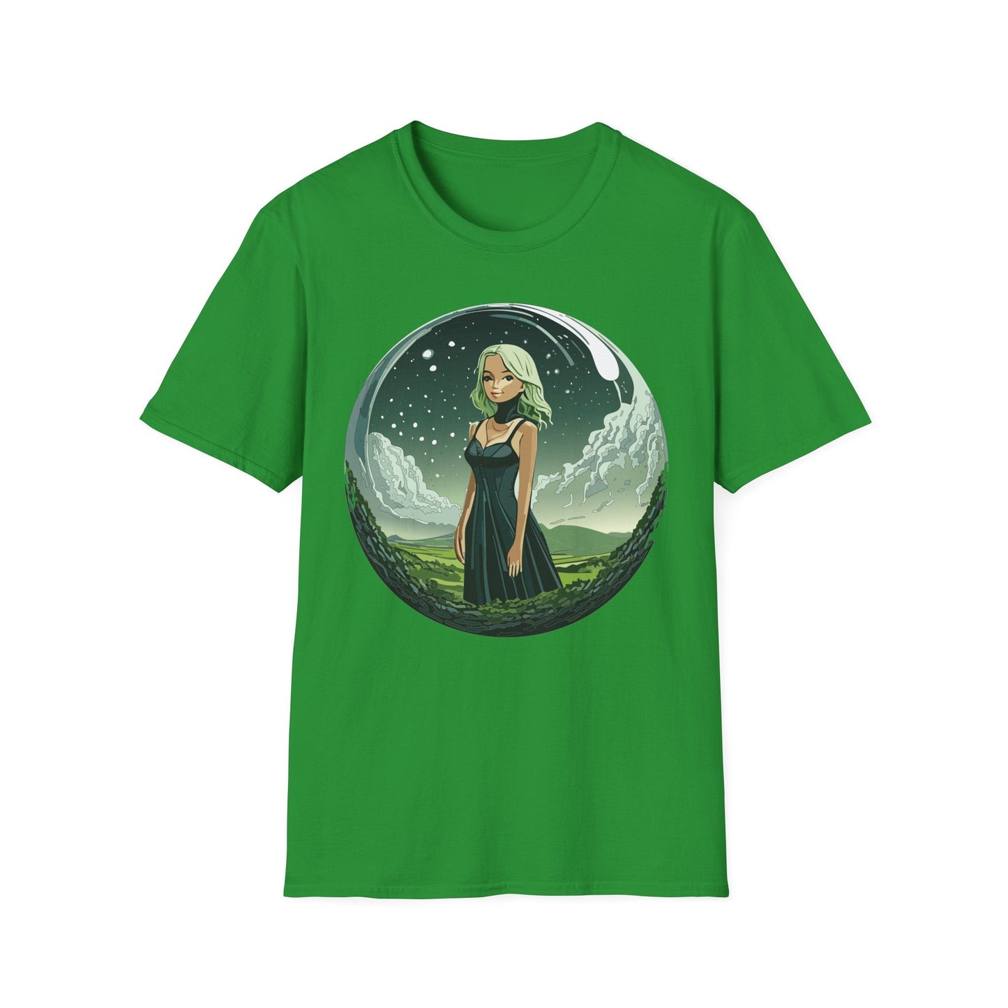 Womens Graphic T Shirt Art Design Tee Ladies Short Sleeve Softstyle 64000 Cotton Ring Spun