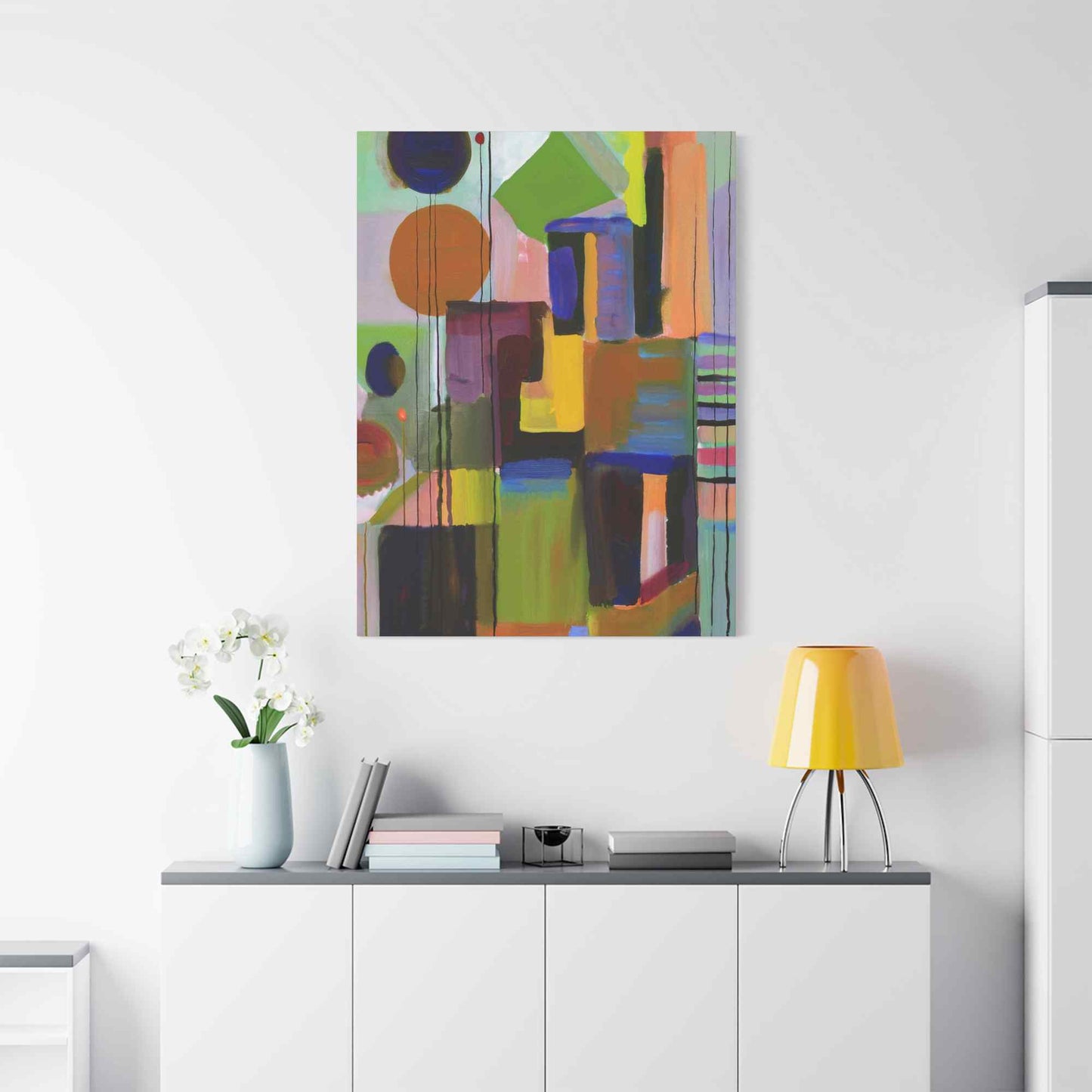 Abstract Painting Print Canvas 20x24,20x30,24x30, 24x32,24x36,30x40, 32x48,36x48,40x60 Pine-Wood Inner Frame ABS-3