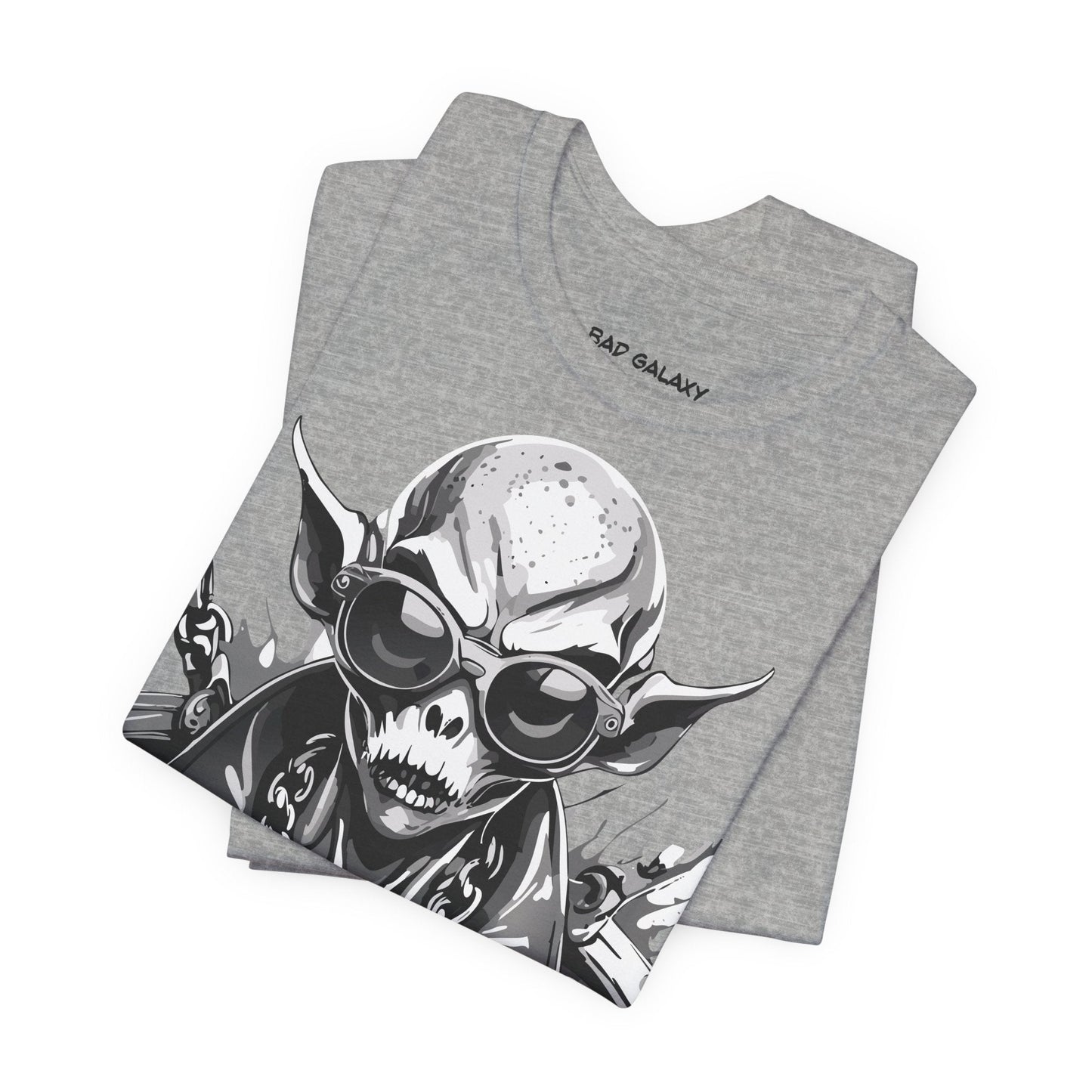 Alien Tee Shirt From Bad Galaxy Made To Order 100 Percent Cotton Eco Friendly Inks Free Shipping