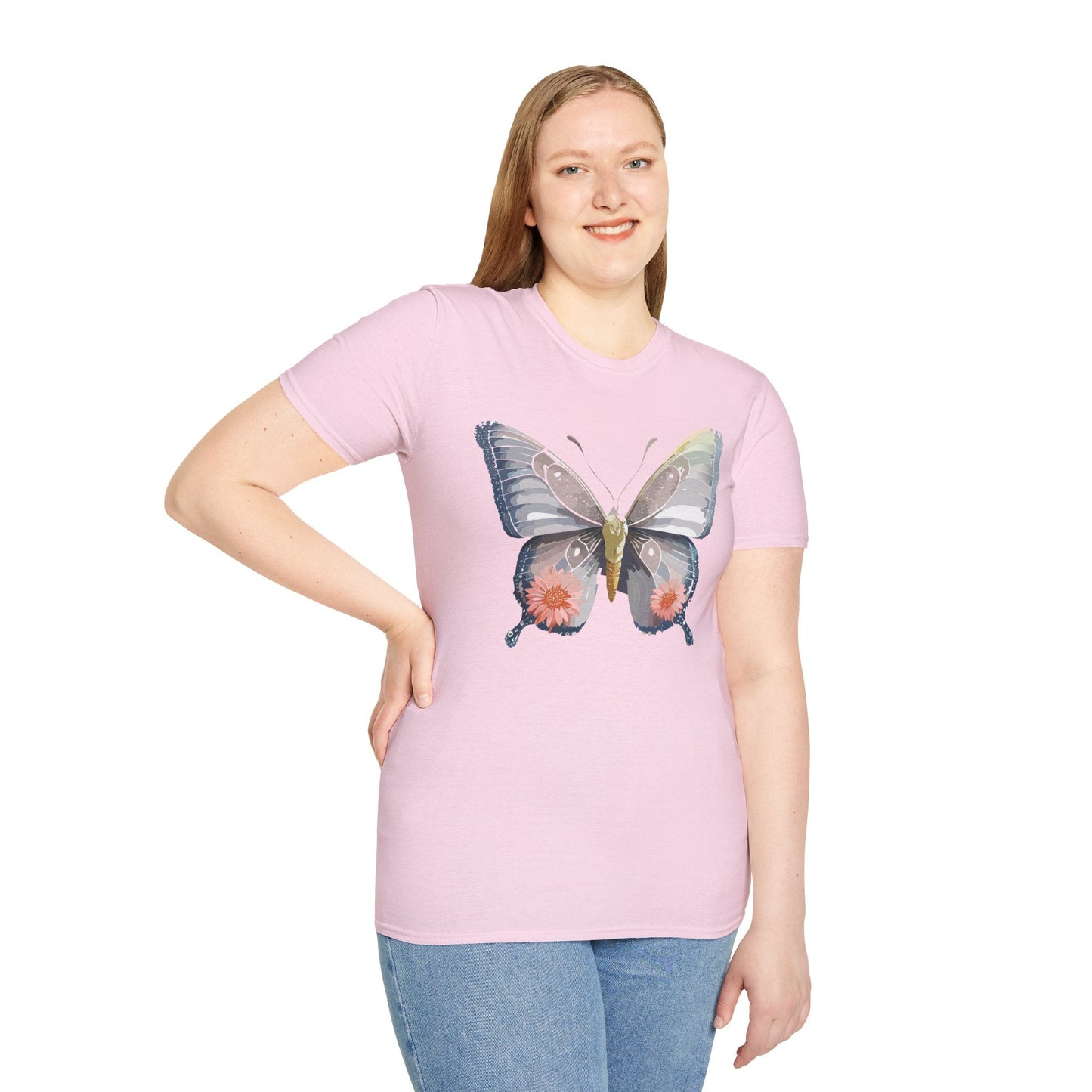 Butterfly Shirt Unisex T Shirt 100 Percent Ring Spun Cotton Softstyle Tee Monarch